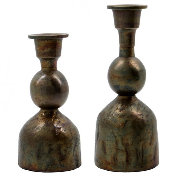 Lot de 2 bougeoirs Cast