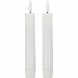 Lot de 2 bougies LED en paraffine h 16 cm