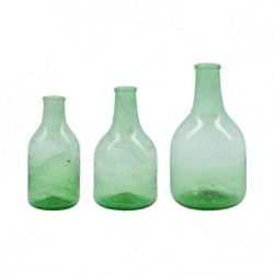 Lot de 3 vases en verre Plea