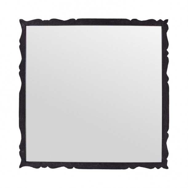 Miroir en bois Carve 75x75 cm