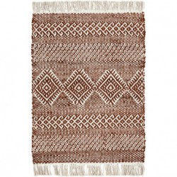 Tapis en jute et coton Ethnic 90x60 cm