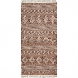 Tapis en jute et coton Ethnic 200x90 cm