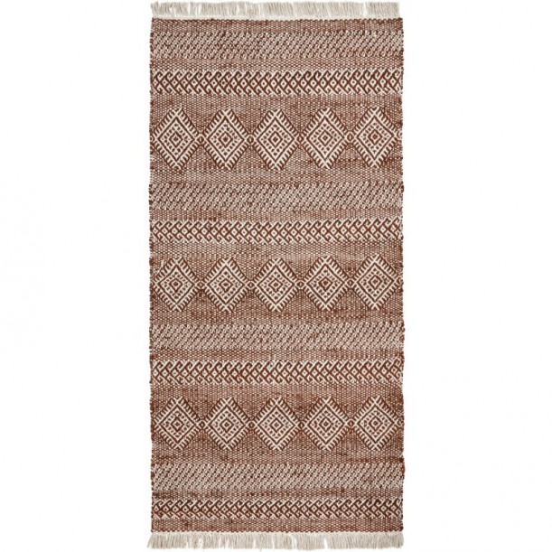 Tapis en jute et coton Ethnic 200x90 cm