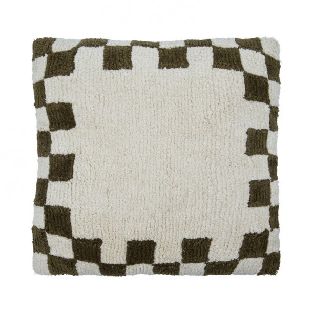 Housse de coussin en coton tufté Chess