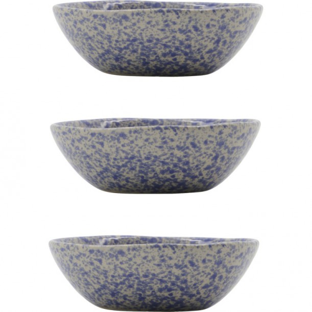 Lot de 3 bols en grès Diva