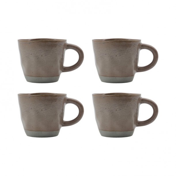 Lot de 4 tasses en grès Vida