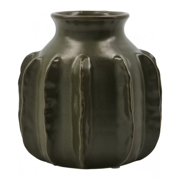 Vase en grès Cactus h 15 cm