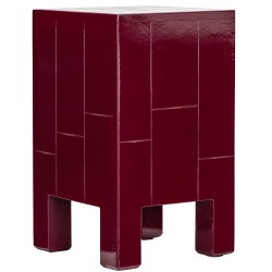 Table d'appoint en bois laqué Brick
