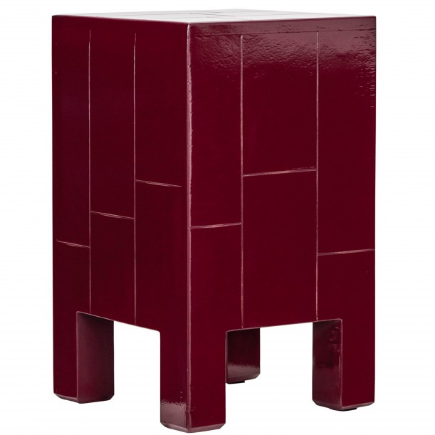 Table d'appoint en bois laqué Brick