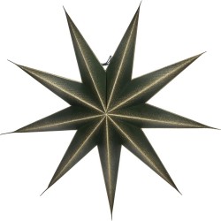 Etoile décorative en papier Point 60 cm - Vert, Champagne