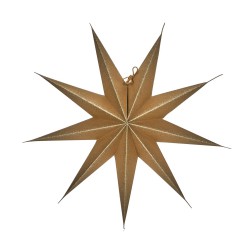 Etoile décorative en papier Point 45 cm - Naturel, Champagne