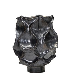 Vase en grès Waves h 25 cm