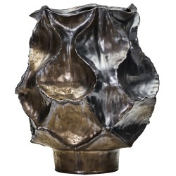 Vase en grès Waves h 34 cm