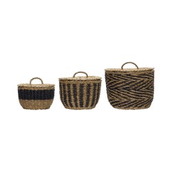 Lot de 3 paniers de rangement Cesto