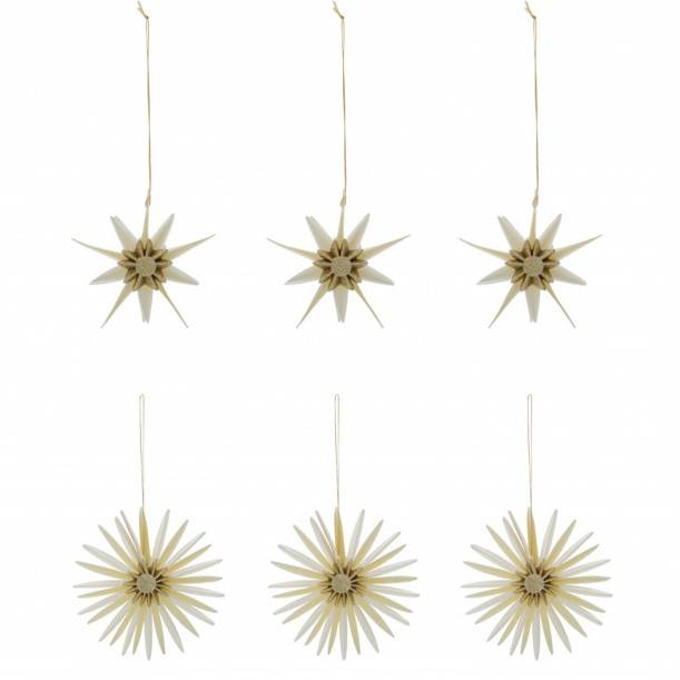 Lot de 6 décorations de Noël Stari