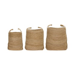 Lot de 3 paniers de rangement Stella h 39 cm