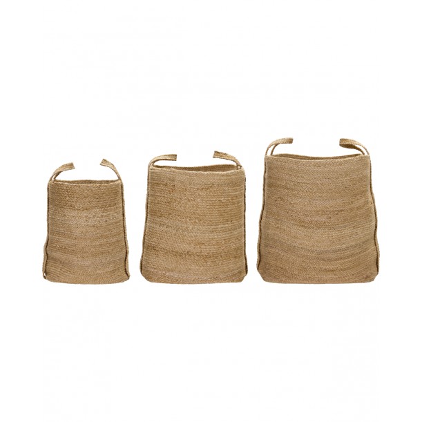 Lot de 3 paniers de rangement Stella h 39 cm