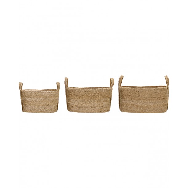 Lot de 3 paniers de rangement Stella h 17 cm