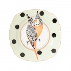 Assiette à dessert Budgie Bird
