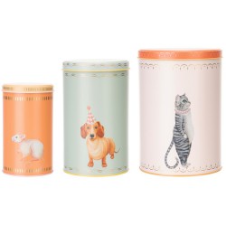 Lot de 3 boîtes en métal