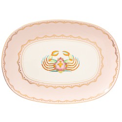 Plateau en porcelaine Crabe