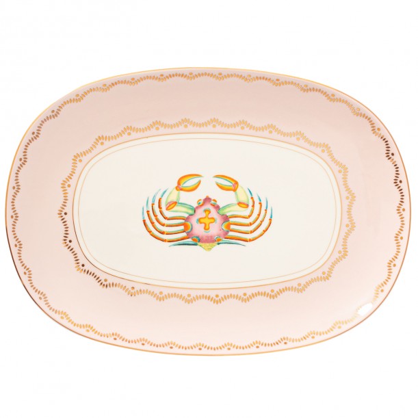 Plateau en porcelaine Crabe