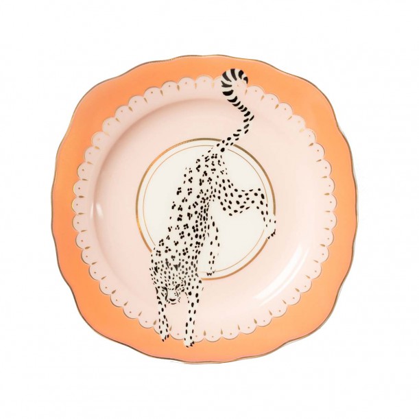 Assiette à dessert Leopard