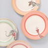 Coffret 4 assiettes Animal Magic 26 cm
