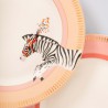 Coffret 4 assiettes Animal Magic 26 cm