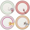 Coffret 4 assiettes Animal Magic 26 cm