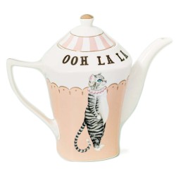Théière en porcelaine Chat