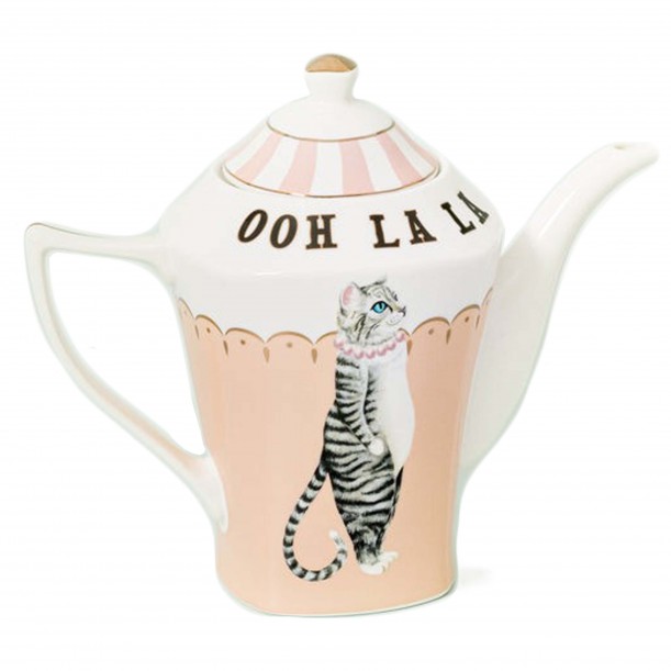 Théière en porcelaine Chat