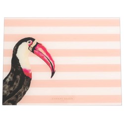 Planche à découper en verre Toucan