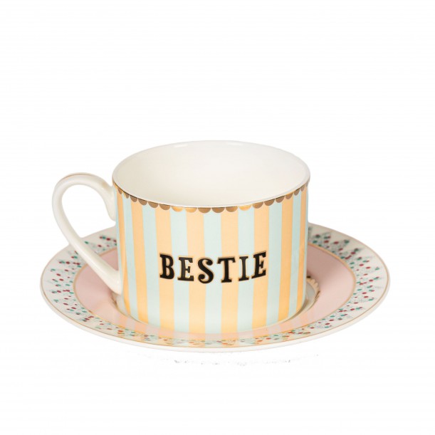 Tasse à thé et soucoupe Bestie