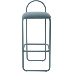 Chaise de bar Angui h 92 cm - Bleu Bouclé