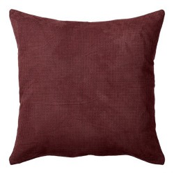 Coussin en suedine Puncta - Bordeaux