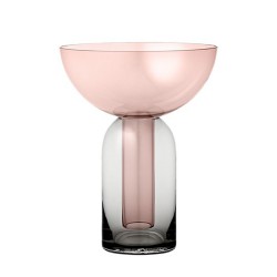 Vase en verre Torus h 19 cm