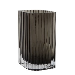 Vase en verre Folium h 25cm