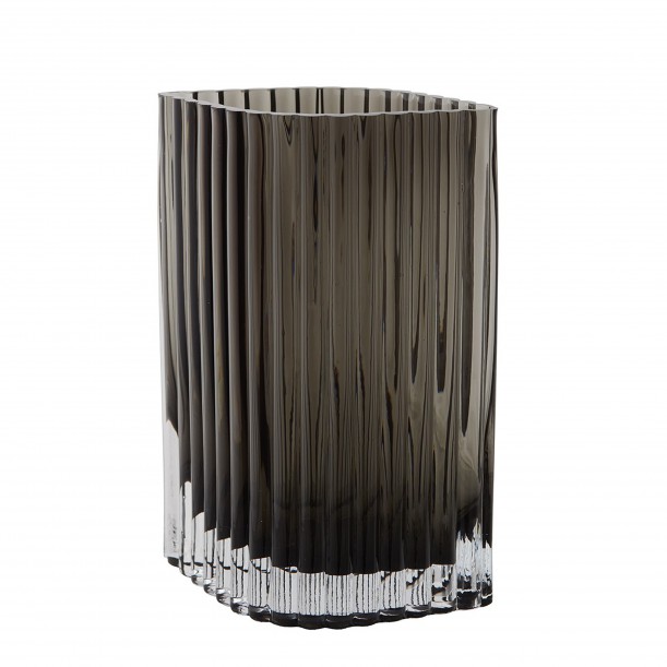 Vase en verre Folium h 25cm