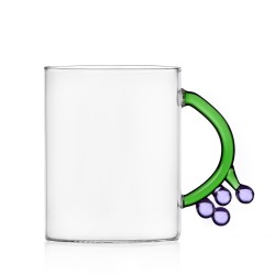 Mug Raisin Fruits and Flowers