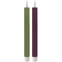 Lot de 2 bougies LED Ruka