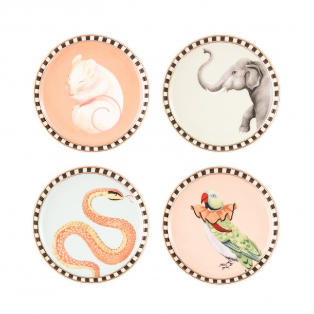 Lot de 4 sous-verres en céramique
