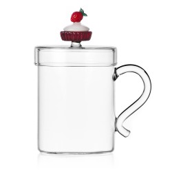 Tasse avec couvercle strawberry cake Pâtisserie