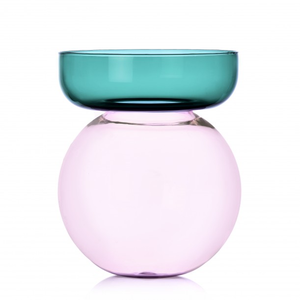 Vase rond en verre Aura h 31cm