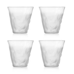 Verre givré set de 4 Sources