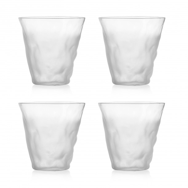 Verre givré set de 4 Sources