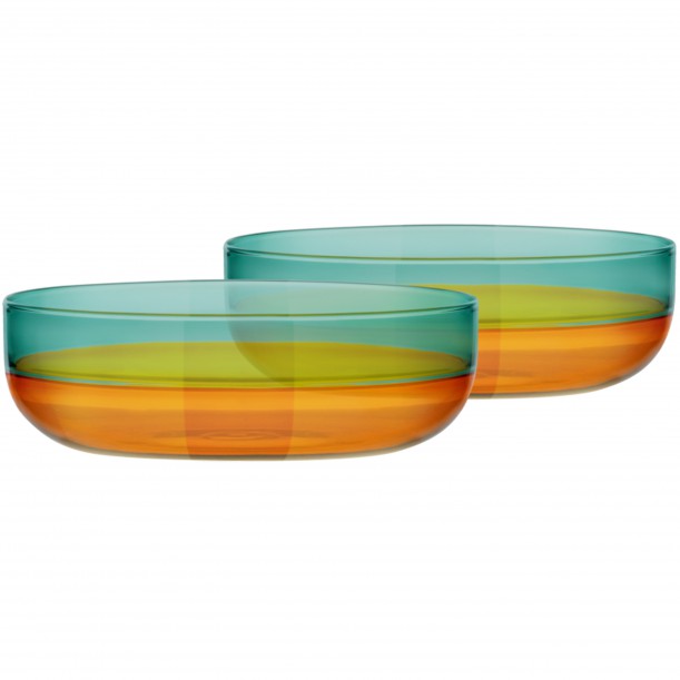 Lot de 2 coupelles en verre