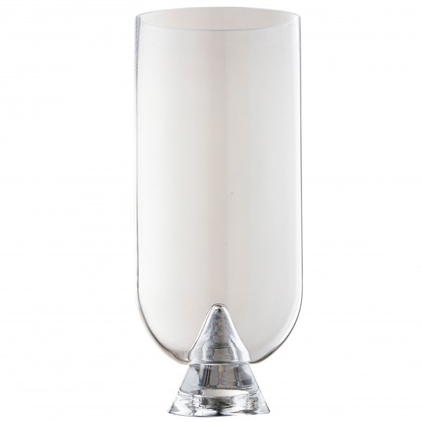 Vase en verre Glacies h 29cm