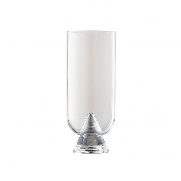 Vase en verre Glacies h 18cm