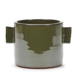 Faience Flower Pot Medium